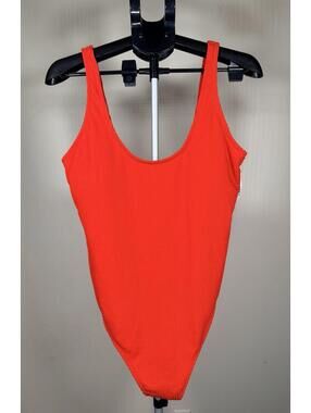 Old Navy Ribbed One Piece Swimsuit Scotty Red Size 2X